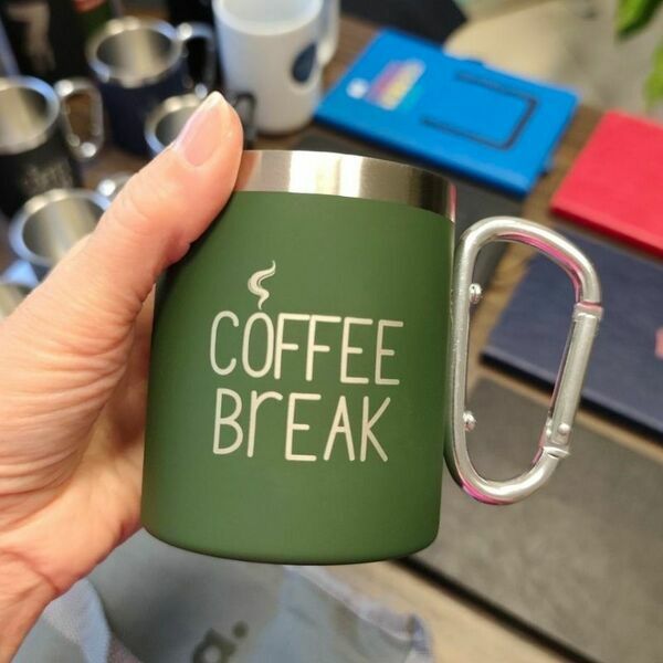 R08463.51 - Kubek stalowy Magaro 300 ml, ciemny zielony 