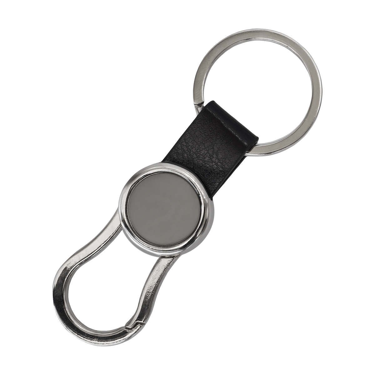 R73127.02 - Brelok z karabińczykiem Leo, czarny 