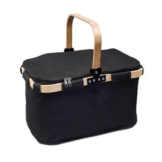 R08151 - Kosz termiczny na zakupy Woody, czarny 